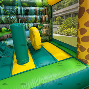 Castillo Inflable <span class=keywords><strong>con</strong></span> Tobogán y <span class=keywords><strong>Piscina</strong></span> <span class=keywords><strong>para</strong></span> Niños, Temática <span class=keywords><strong>de</strong></span> Selva Safari, <span class=keywords><strong>para</strong></span> Juegos al Aire Libre - Product Image 5