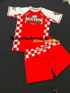 เสื้อแรชการ์ดแบบพรีเมี่ยมสำหรับป้องกันผดผื่นเดซี่เสื้อแรชการ์ดและกางเกงขาสั้น Nogi BJJ ชุดเสื้อแรช + กางเกง - Product Image 2