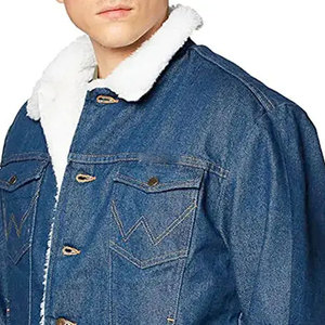 Chaqueta Vaquera Econex para Hombre con Forro de Sherpa, Ecológica, Transpirable, Color Azul Lavado, Estilo Casual, para Otoño - Product Image 5