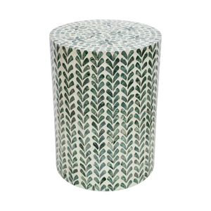 Elegant Shell Inlay <b>Stool</b> with Mother of Pearl Craftsmanship - Product Image 4