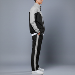 Wholesale Custom Made Winter Streetwear Windproof Screen Printed Logo <b>Men's</b> 2-Tone Eco-Friendly 100% Cotton Hooded Drawstring - Product Image 5