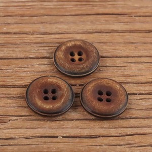 Botones de Cuerno de Búfalo Natural Hechos a Mano, Redondos, Color Personalizado, de Alta Gama, Ecológicos, con Acabado Desgastado, Accesorios para Ropa - Product Image 2