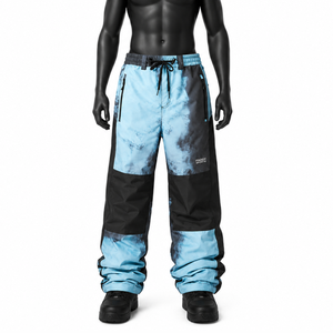 Pantalons de snowboard amples pour hommes et femmes, imperméables, coupe-vent, isolés, pantalons de ski surdimensionnés, coupe ample, vêtements de sport d'hiver pour l'extérieur - Product Image 1