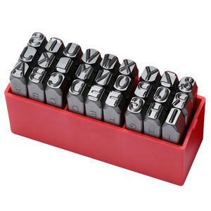 Jeu de poinçons métalliques industriels CR-V de 7 mm – Outil de poinçonnage robuste de 27 pièces pour alphabet britannique OEM/ODM - Product Image 5