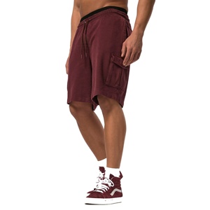 2025 pantalones cortos de baloncesto personalizados para hombre 100% algodón estilo lavado ácido de rizo francés con entrepierna de 5 pulgadas y pantalones cortos de lana para hombre - Product Image 3