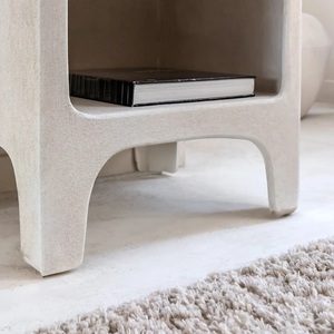 Librería Vandana Maxima Arista blanca con efecto hormigón y acabado madera - Product Image 3