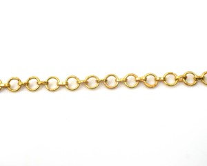 โซ่เชื่อมต่อแบบวงกลมชุบทองสำหรับทำเครื่องประดับ - Product Image 1