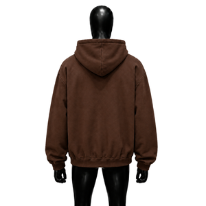 Sudadera con Capucha Oversize Marrón con Estampado Gráfico de Streetwear y Diseño Casual Oversize con Estampado de Alien, Bolsillo Frontal con Logo, Manga Regular, Otoño - Product Image 2