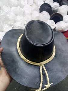 Western Men's High Quality Cowboy Leather <b>Hat</b>-Adjustable All-Season New Arrival for Horse Riding - Product Image 3