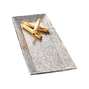 Plateau de service en métal pour le thé et les collations, accessoires pour la maison, plateaux décoratifs et plats, sans danger pour les aliments, plateaux uniques, artisanat fait main - Product Image 1