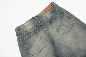 Pantalones Vaqueros de Mezclilla para Hombre, Estilo Desgastado, Corte Holgado, Cintura Media, de Alta Calidad, Personalizados al por Mayor - Product Image 5