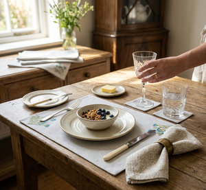 Napperon de table élégant en coton, set de table haut de gamme résistant à la chaleur, pour restaurant, durable, lavable et réutilisable - Product Image 2