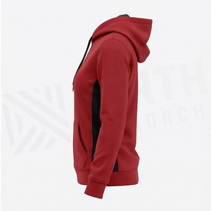 เสื้อฮู้ดผู้หญิงแบบขายส่ง ประดับเพชรเทียม ล้างสีแบบแอซิดวอช ดีไซน์สวยหรู สไตล์สตรีทแวร์ เสื้อสเวตเชิ้ตคุณภาพสูง รับสั่งทำสีตามต้องการ - Product Image 3