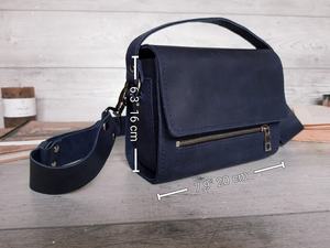 Crossbody Shoulder <b>Bag</b> Cowhide Zipper Closure Durable Lightweight Detachable Shoulder <b>Strap</b> Gift for Women LCS-0032D - Product Image 5