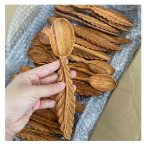 Handmade Wooden <b>Serving</b> <b>Spoon</b> from Vietnam for Home Kitchens Food Preparation Restaurant Use Retail Packaging and Giftware - Product Image 6