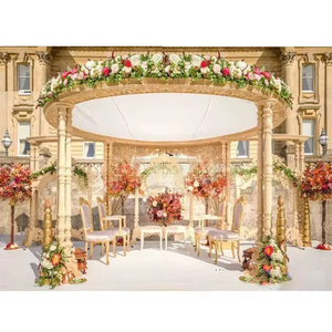 Trending Triveni Wooden Mandap for Outdoor Weddings Luxury Wedding <b>Decor</b> Wooden Mandap Manufacturer, Exporter At Wholesale Price - Product Image 1