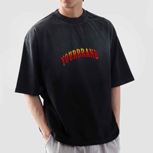 T-shirt décontracté en coton respirant pour homme, manches courtes, col rond, tissu doux, confortable pour tous les jours, idéal pour la gym - Product Image 4