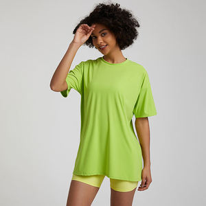 T-shirts de sport respirants à col rond pour femmes 2026 – Manches courtes, doux, pour la course et la gym, avec boutons, écologiques et séchage rapide - Product Image 6