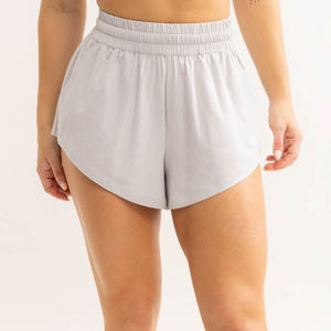 Shorts de Verano para Mujer, Cintura Media, Elásticos, Lavados, Cómodos, Transpirables, Tela de Spandex/Poliéster, Patrón Bordado - Product Image 1