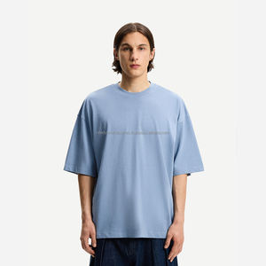 T-shirt vintage surdimensionné à impression numérique personnalisé unisexe 100% coton lourd coupe longue et ample pour hommes - Product Image 2