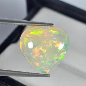 Natural Solid Welo <b>Opal</b> Heart Shape Loose Gemstone Color Play Fire <b>Opal</b> Stone For Jewelry Making <b>Ring</b> Pendant - Product Image 5