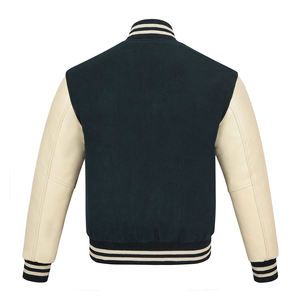 Vestes d'extérieur de nouvelle conception 2025, en coton et polyester, col rond, respirantes, manches longues, vestes de style universitaire - Product Image 2