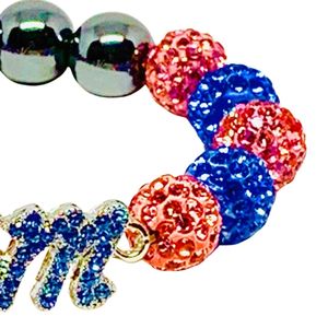 Pulsera de Cristal Azul Claro para Mamá, Pulsera Elástica con Cuentas, Accesorio de Joyería de Moda para Mujer, Regalo para Uso Diario, Elegante - Product Image 6