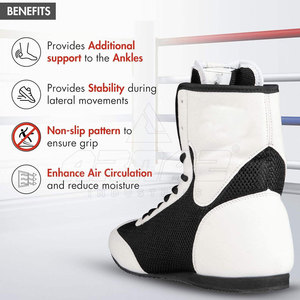 Chaussures de boxe Premium Comfort avec semelle anti-traces et confortables pour l'entraînement en salle - Product Image 5