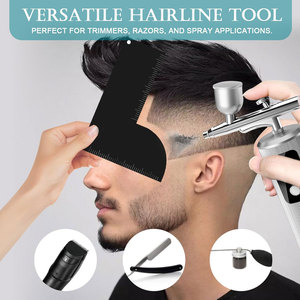 Indicador Profesional de Medición de Línea Capilar para Barberos, Plantilla Reutilizable para Alinear la Barba, Herramienta de Precisión para Dar Forma a la Línea Capilar, Spray de Color - Product Image 5