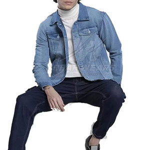 <b>Men</b> Casual Jeans Winter <b>Jacket</b> Vintage Washed Cotton Outerwear <b>Warm</b> Stylish <b>Jacket</b> for Street and Travel - Product Image 3