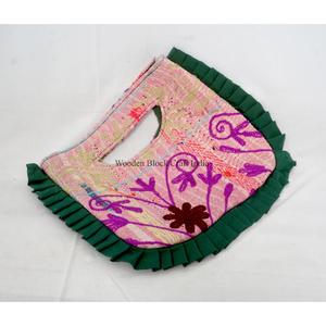 Fashionable Bohemian Style Designer Women kantha Clutch Messenger Shoulder Bag Handmade Lightweight Large Travel Daily - Product Image 4