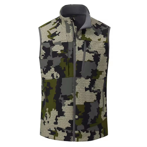 Gilet matelassé sans manches coupe-vent et imperméable à imprimé numérique camouflage, idéal pour le tir, la randonnée et la chasse – Nouvelle collection très demandée - Product Image 1