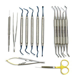 Kit de cirugía de implantes dentales: Juego de instrumentos alemanes de alta calidad para injerto óseo tipo hongo, elevación de seno y túnel Vista - Product Image 1