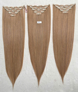 วิกผมต่อแบบคลิปหนีบเป็นลอนผมแท้แบบคลิปหนีบผมคนเวียตนามแบบคู่ - Product Image 6