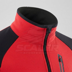 Veste de cyclisme sur route personnalisée, très vendue, col montant, manches longues, séchage rapide, Spandex/Polyester, poches arrière ajustées - Product Image 4