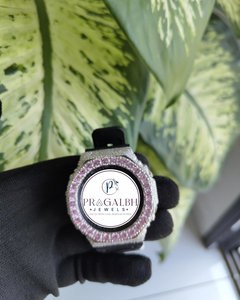 นาฬิกา Pragalbh Jewels รุ่นลิมิเต็ดอิดิชั่น ประดับเพชรโมอิสซาไนต์หรูหรา ตัวเรือนสแตนเลสสตีล ควอตซ์ สำหรับผู้ชาย ผู้หญิง และทุกเพศ เหมาะสำหรับงานปาร์ตี้ - Product Image 1
