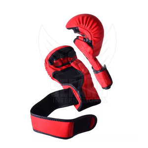 ถุงมือฝึกซ้อม MMA หนังแท้ ปักโลโก้ได้ สำหรับเด็ก แบบครึ่งนิ้ว - Product Image 2