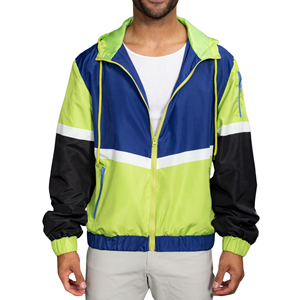 Chaqueta Cortavientos Urbana para Hombre, Estilo Urbano, con Capucha, Ligera, a Prueba de Viento, para Correr - Product Image 1