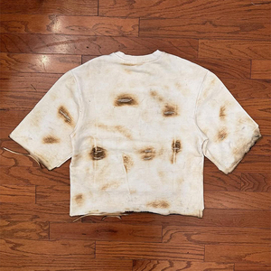 Camiseta de Manga Corta para Hombre, Talla Grande, Cuello Redondo, Estilo Urbano, Estampado de Letras, Algodón Jersey, Corte Recortado - Product Image 2
