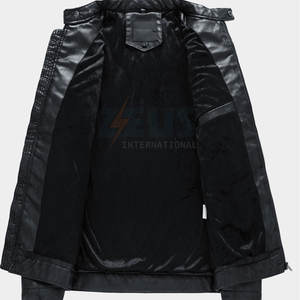 Chaqueta de Invierno para Hombre, Diseño Personalizado, Color Sólido, Transpirable, Estilo Urbano, Oferta, Precio Razonable, Chaqueta de Cuero para Hombre - Product Image 3