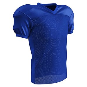 Maillot de football américain pour homme, bleu marine, col en V, manches courtes, maille respirante, coupe athlétique, couleur unie, toutes saisons - Product Image 3
