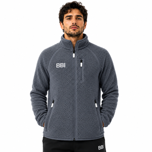 Veste polaire réversible unisexe personnalisée en molleton blanc pur, écologique, modèle neige, entièrement zippée, col montant, chaude - Product Image 2