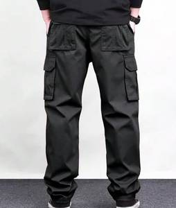 Pantalon cargo mi-long léger en toile 100 % coton pour homme, décontracté, multi-poches, coupe droite, streetwear d'extérieur, OEM - Product Image 2
