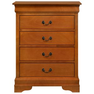 Gloria Mobili Louis Phillipe G3160-BC Comò in rovere con 4 cassetti elegante stile Louis Phillipe cassettiera - Product Image 3