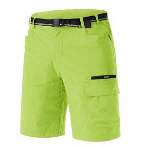 Pantalones Cortos Cargo para Hombre, Estilo Casual Clásico para Uso Diario, 100% Poliéster, Cintura Media, Cierre Elástico, Transpirables y Duraderos - Product Image 1