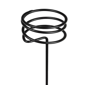 Portavelas en espiral de hierro negro mate de gran venta, soporte para velas de jardín, portavelas de Navidad con puntas metálicas. - Product Image 3