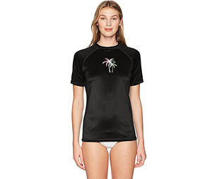 Short Sleeved Sports T Shirts for Women High Quality Custom Made Rash Guards with Sublimation Printing of Private Brand Logos - Product Image 1