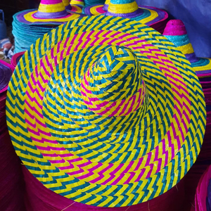 Sombrero Mexicano Grande de Alta Calidad para Fiesta, Carnaval, Viajes, Colorido, Unisex, de Paja, Estilo Dragonex, Fabricado en Vietnam - Product Image 1