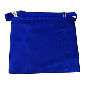Delantal Masónico Azul de Alta Calidad Hecho a Medida para Maestro Masón de la Logia 2026 con Bordado, Tamaño 14x16 Pulgadas, Delantales Personalizados Nuevos - Product Image 3