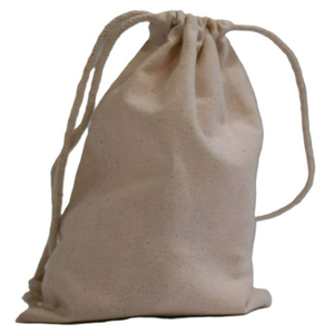Sacs à cordon en coton blanc personnalisés en gros, pochettes de rangement de luxe anti-poussière, de haute qualité, écologiques, réutilisables, lavables, avec logo - Product Image 6